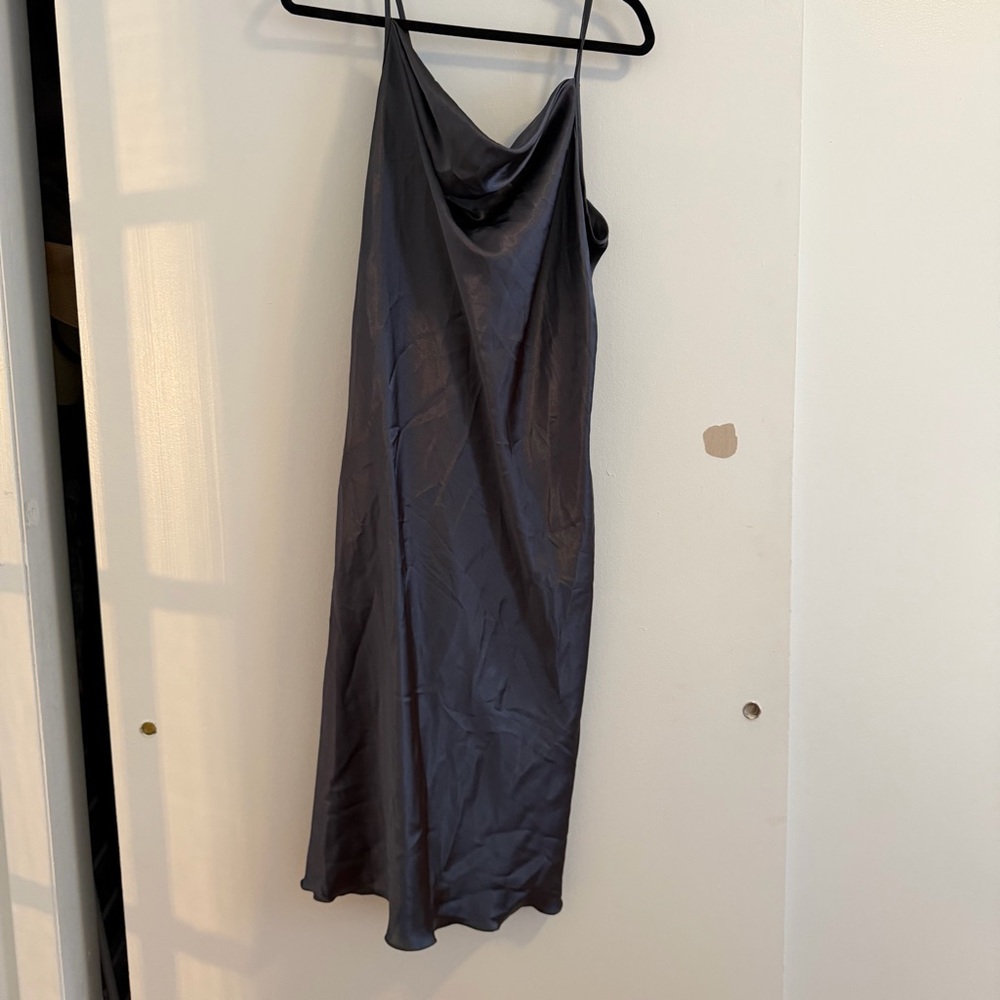 bebe Charcoal Backless Dress